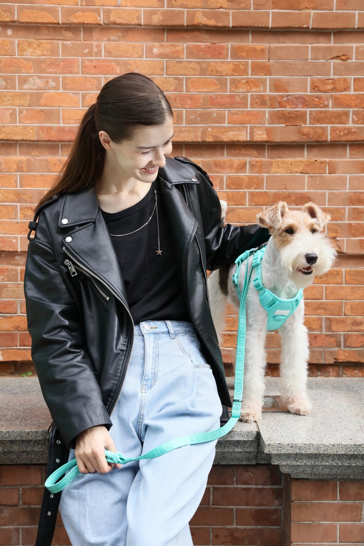 Padded Dog Leash — Apricot