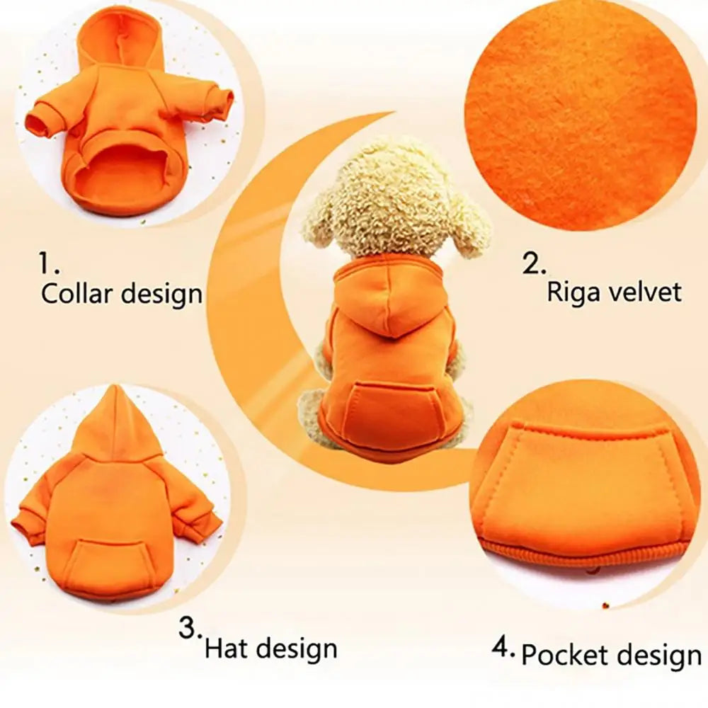 Cozy Fleece Winter Dog Hoodie