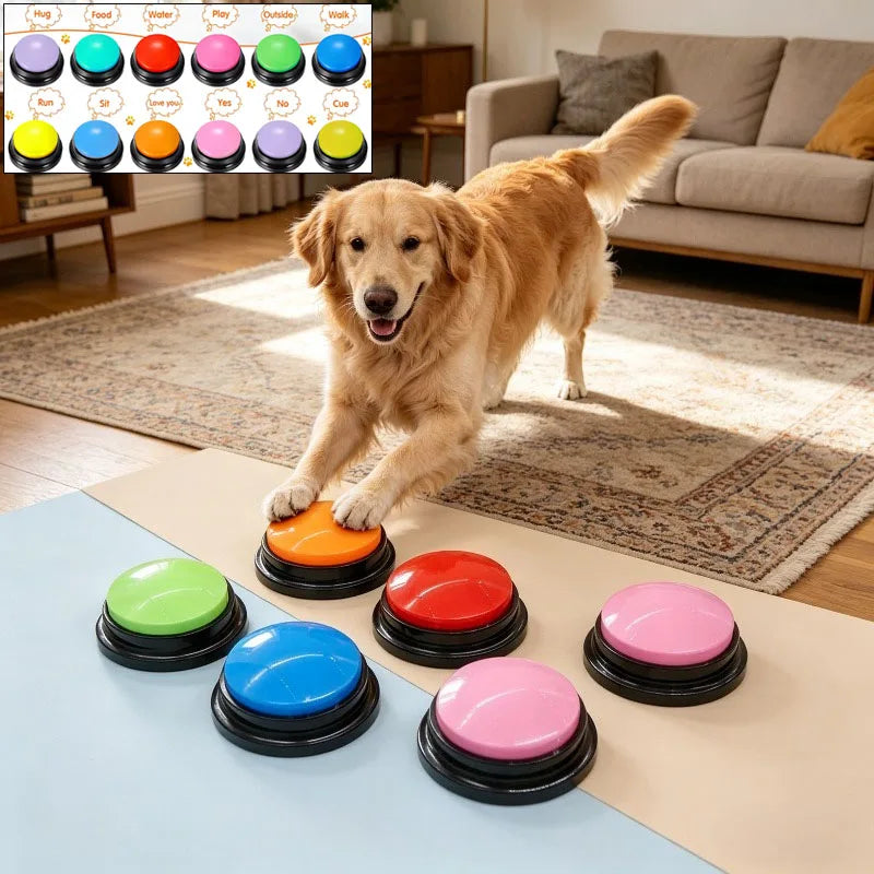 Recordable Dog Talking Buttons Set