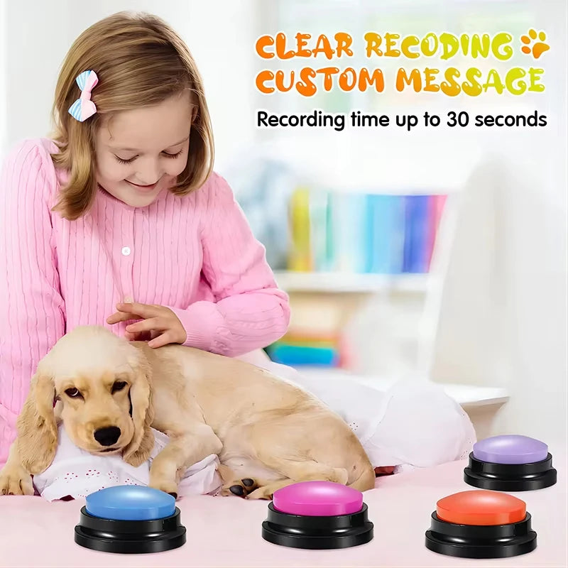 Recordable Dog Talking Buttons Set